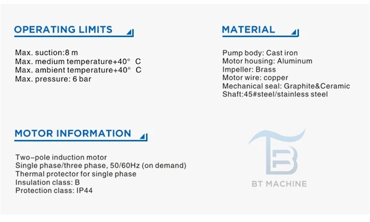 Izdb Series Self-Priming Clean Water Pump Izdb Series Self-Priming Clean Water Pump