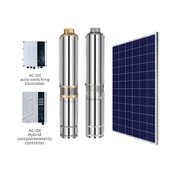 AC/DC nerūsējošā tērauda 4 collu saules urbuma dziļurbuma ūdens sūknis